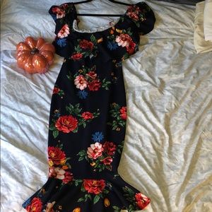 Havana Ruffle Midi Dress